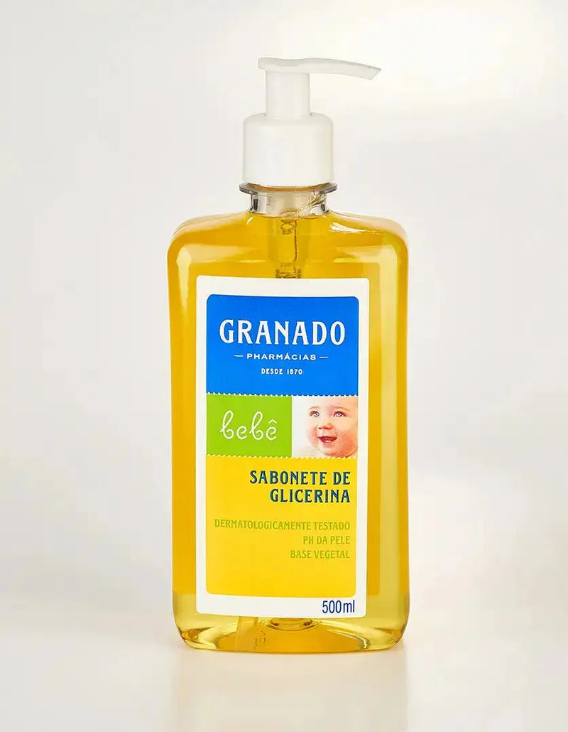 Sabonete Líquido de Glicerina Granado Bebê Tradicional 500ml BrasilinBox