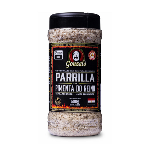 Sal Granulado Parrilla com Pimenta-do-Reino 500g