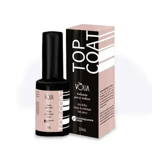 Selante para Unhas Top Coat Alto Brilho Vòlia 9g BrasilinBox